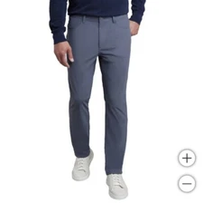 Kirkland Signature Commuter Pant, Moisture Wicking Stretch, Men 40x32, Blue, NEW