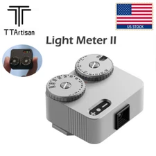 US TTArtisan Light Meter II Camera 2 Dial 23-stop Shutter Speed Cold Shoe Mount