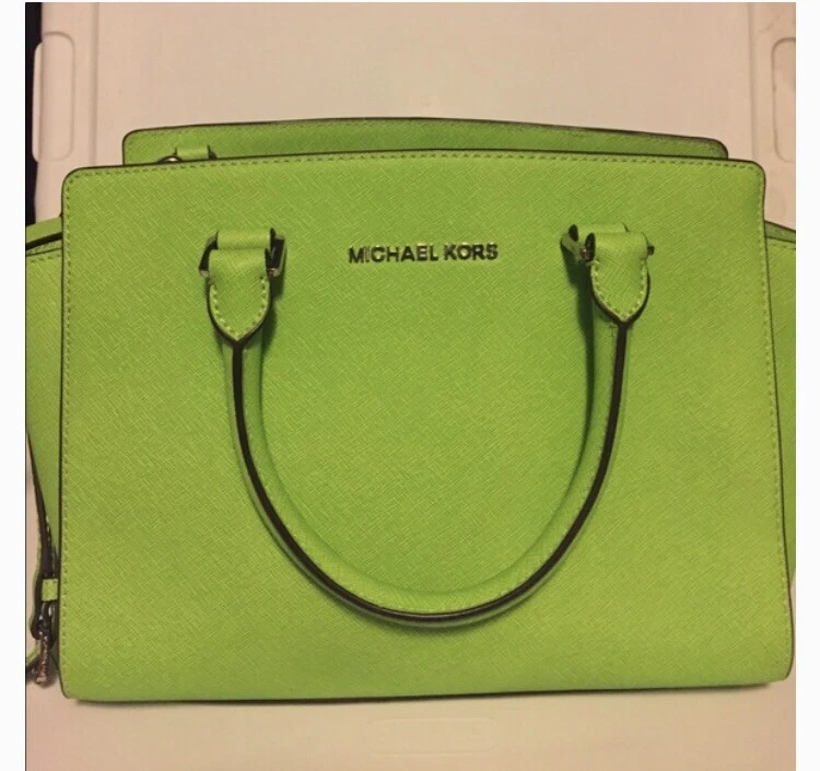 Michael kors neon sales green bag
