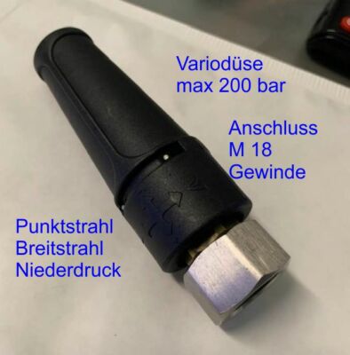 3fach Variodüse für Kärcher HDS 550 Eco  Hochdruck- Punktstrahl Niederdruck