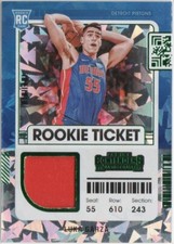 2021-22 PANINI CONTENDERS ROOKIE TICKET SWATCHES GREEN ICE LUKA GARZA RC JERSEY