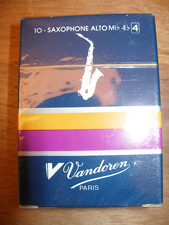 10 x Vandoren 4 Alt-Saxofon Bl&auml;tter Alto Sax Saxophone Reeds neu ovp !