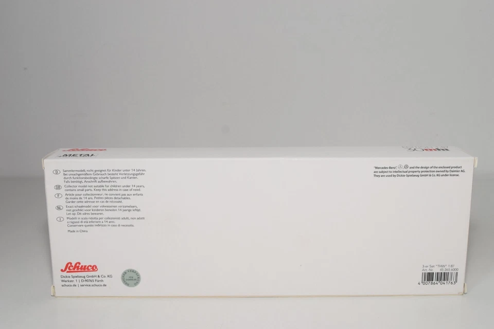 B10 1:87 SCHUCO 45 265 6000 THW SET DE REGALO 3 MODELOS LAND ROVER UNIMOG HANOMAG SIN USAR, EN CAJA Foto 3 de 4