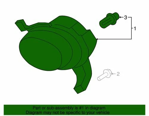 Подлинный противотуманный фонарь в сборе со стороны пассажира для GM 2007-2011 Chevrolet 96650541 - Изображение 2 из 2