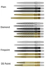 Target Swiss Replacement Dart Points for Swiss Darts - Choose Grip Colour & Size