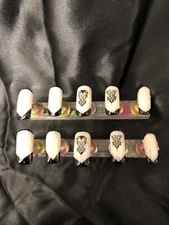 Z Nails!  Gorgeous Set of Homemade/Handcrafted Spress on Nails