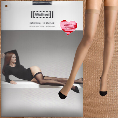 Wolford Individual 10 Stay Up   XS   sand .. matte Transparenz optimale Passform