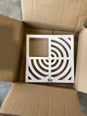 Oatey 42752 3/4'' Dia., 9'' x 9'', Pvc, Floor Sink Three-Quarter Top Grate, White
