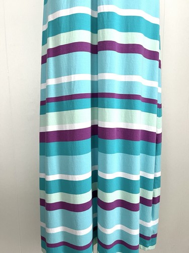 Columbia Reel Beauty II Maxi Sommerkleid S türkis lila Streifen Omni-Wick Beach - Bild 4 von 10
