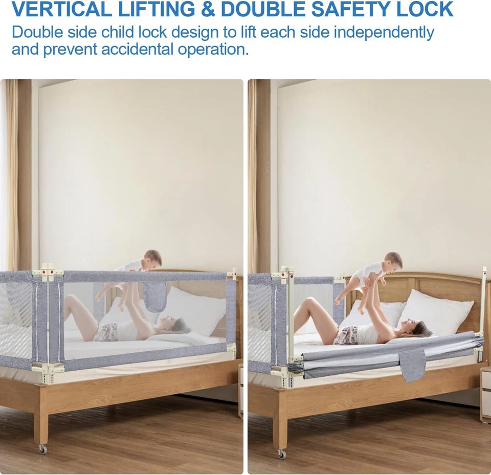 200 cm bed rail fall protection baby fall bed protection children's bed rail de - Image 3 of 4