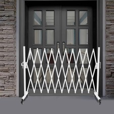 Safety Barrier Gate Safety Barrier Expandable Barrier Gate With Wheels