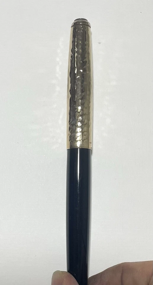 EXCELLENT Rare Parker 51 Ariel Kullock, “Fantasy 51” M Nib 14k W Hammered GF Cap - Image 3 of 4