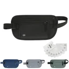 Money Belt For Travel Women Men Hidden Rfid Passport Holder Black