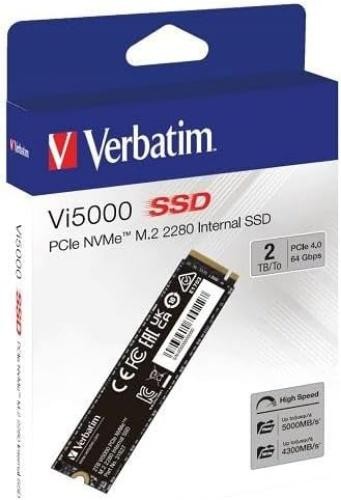 Verbatim VI5000 2TB SSD M.2 PCIe Gen4 NVMe 5,000 MB/s read and 4300 MB/s Write I - 第 4/4 張圖片