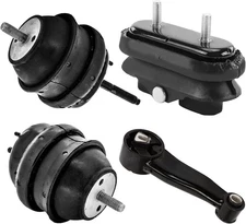 Engine Motor Mount and Transmission Kit For Buick Lucerne, Black 