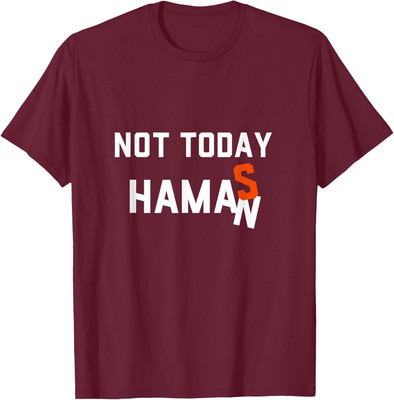 Not Today Haman Purim Costume Jewish Queen Party Unisex T-Shirt