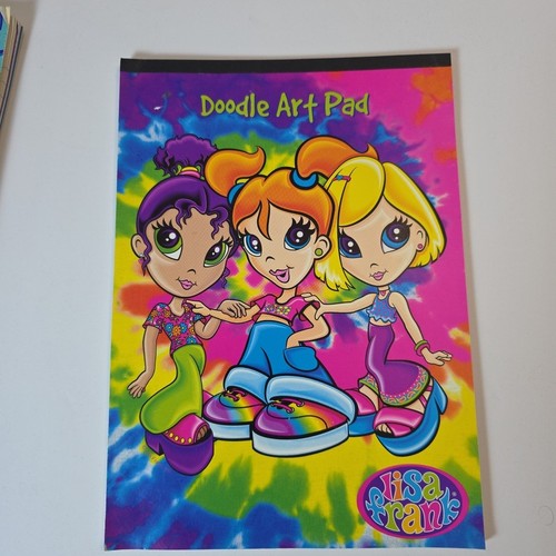 Vintage Lisa Frank Spiral 3 Subject Notebooks & Doodle Art Pad Lot Of 4 - Picture 2 of 22