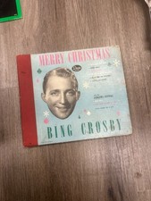 bing crosby merry christmas 78 RPM records lot of two in a book