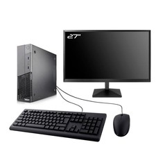 PC Lenovo M93p SFF Bildschirm 27" Intel I7-4770 RAM 8GB SSD 240GB W11 Wifi