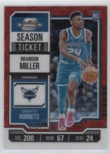 2023 Contenders Optic Season Ticket International Red Prizm Brandon Miller 1o2