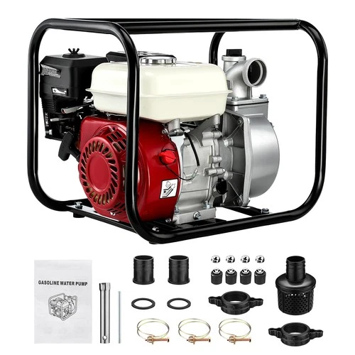 Gasoline Engine Water Pump Gas Powered Water Transfer Pump 2" 7HP 4-Stroke