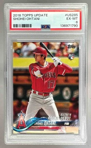 136971790 Shohei Ohtani 2018 Topps Update #US285 Rookie RC PSA 6