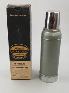 Vintage Aladdin's Stanley "Unbreakable Steel" Thermos No. A944 w/ Original Box