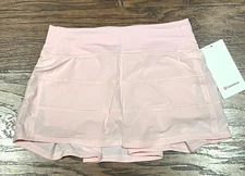 NEW Women Lululemon Pace Rival Mid-Rise Skirt Strawberry Milkshake  Size 4 & 6