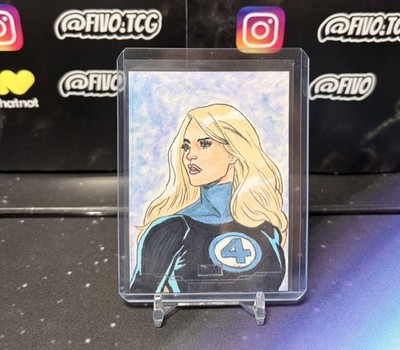 2025 Topps Marvel Chrome Studios Invisible Woman Sue Storm Sketch /1 