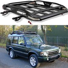Roof Rack Cargo Basket Cross Bars With Led Lights For Land Rover Discovery I Ii Roof Rack Cargo Basket Cross Bars With Led Lights For Land Rover Discovery I Ii