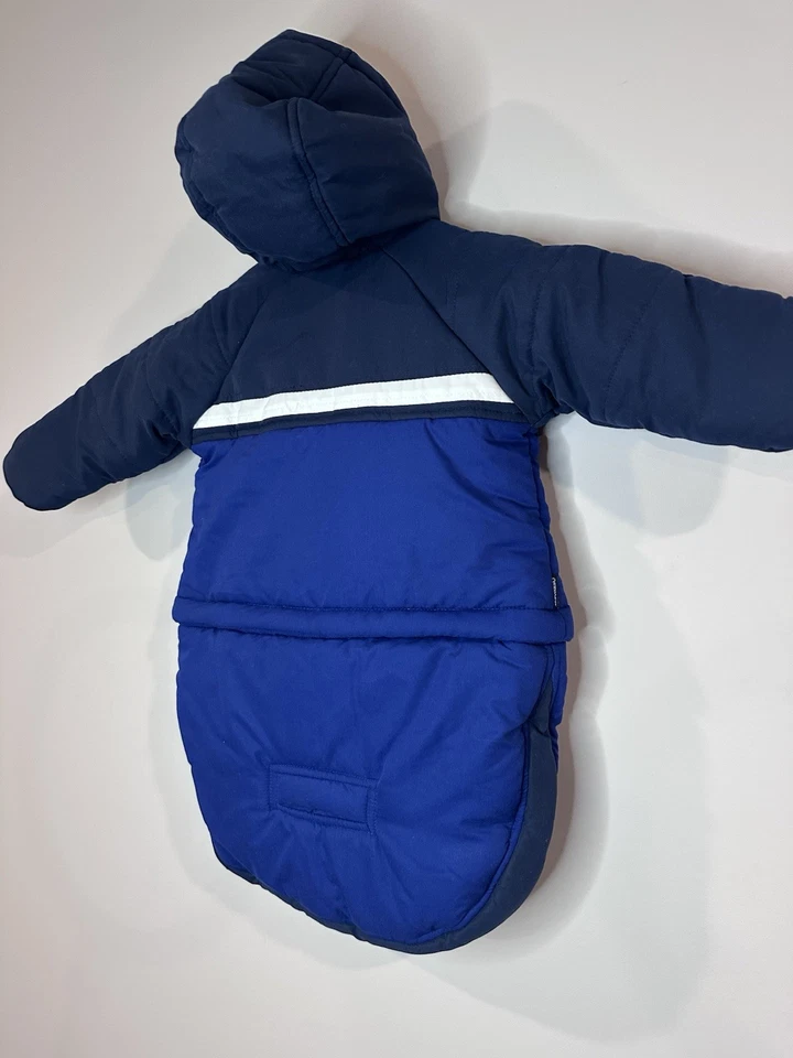 Cochecito acolchado vintage Oshkosh bebé 0-6 meses cochecito cochecito traje de nieve banderín Foto 4 de 4