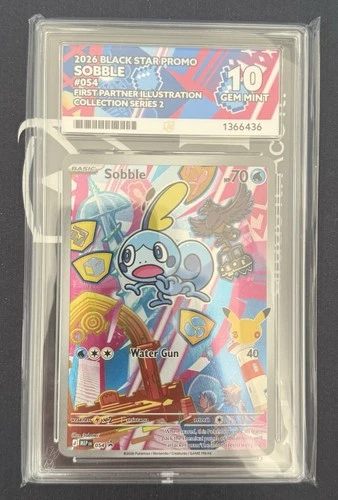 Pokemon TCG Sobble 054 2026 Black Star Promo First Partner Illustration Ace 10