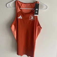 Adidas Boston Marathon 2023 Women running singlet Tank Top Brown HY3260 Sz M 