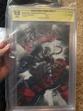 KING IN BLACK SPIDER-MAN #1 9.8 Signed By Rob Liefeld