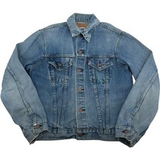 VTG 70s 80s Men's Levi's Blue Denim Type 3 Trucker Jean Jacket Sz M 70505-0213