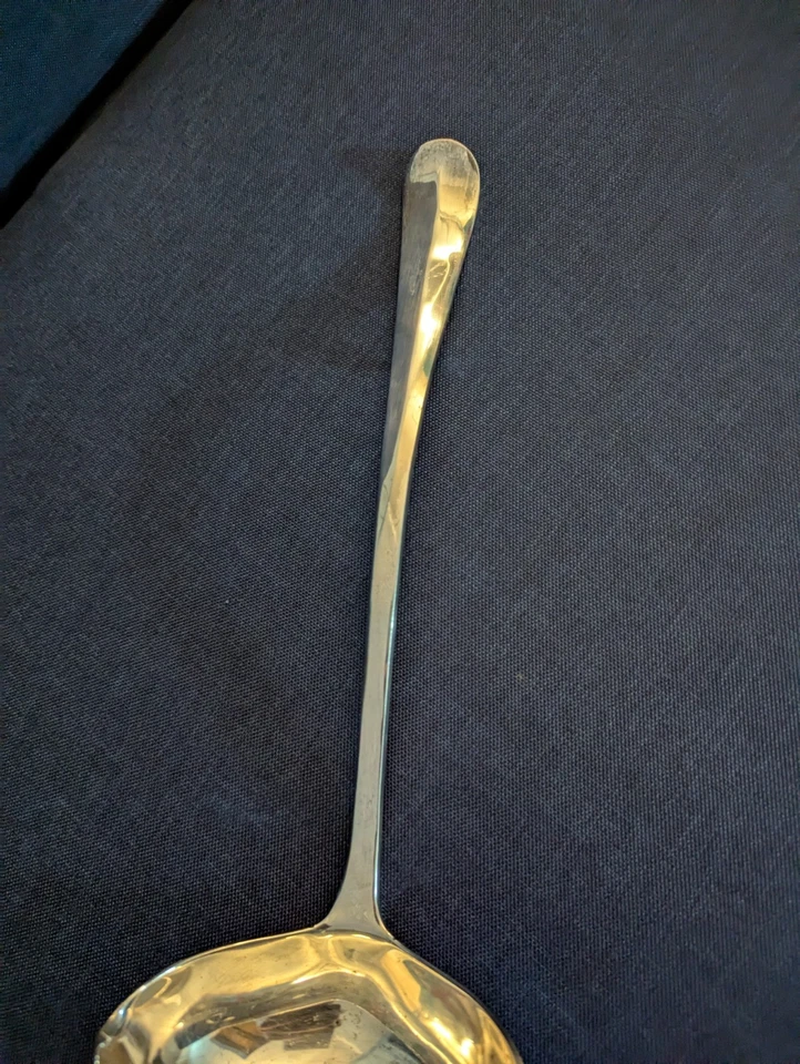 Kirks Georgian Cucharón de Servir Gremio de Plata Plato A-1 9425 Hecho en Inglaterra De Colección Foto 2 de 4