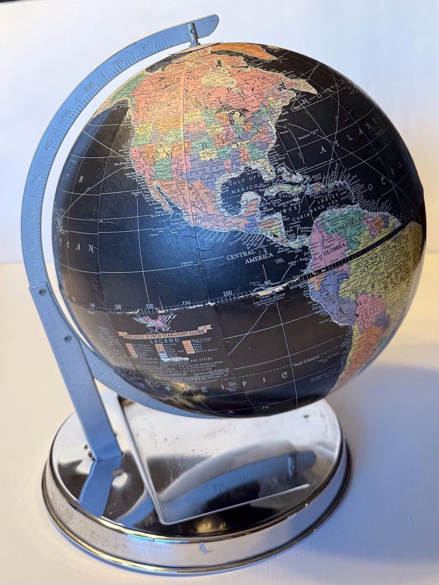 90's VINTAGE BLACK OCEAN GLOBE USA製 REPLOGLE社製 ヴィンテージ ブラックオーシャン グローブ / 地球儀