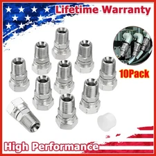 10 Pack Hydraulic Hose Swivel Fittings: 1/2" NPSM Female x 1/2" NPTF Male Thread