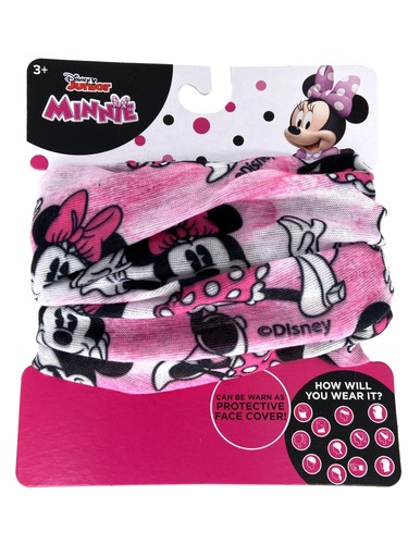 Disney Girls Kids Minnie Mouse 10 Pack AOP Neck Gaiter Wrap Lightweight - Picture 3 of 5