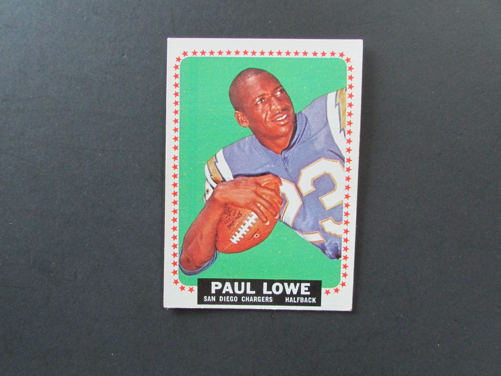 1964 Topps Football Set Break Card #165 Paul Lowe