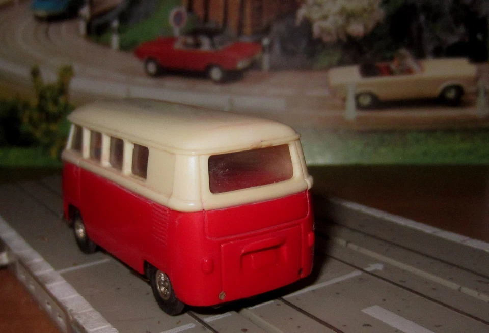 FALLER AMS 4873(?) VW Bus "BULLY" rot/weiss getestet für Sammler - Bild 3 von 4