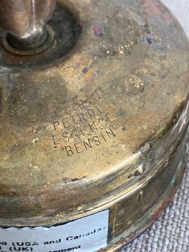 Stufa da campeggio vintage Svea Svezia 123 con parabrezza, chiave, pentola con manico - Foto 13 di 18