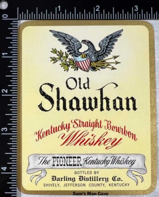 Old Shawhan Kentucky Straight Bourbon Whiskey Label - KENTUCKY