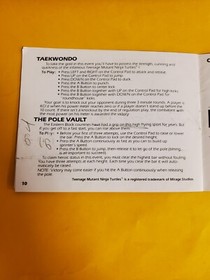 track and field 2 nes Manual only