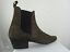 thumbnail 4  - Retro Mens Brown Suede Chelsea Beat Boots Cuban Heel Beatle Pointed Toe