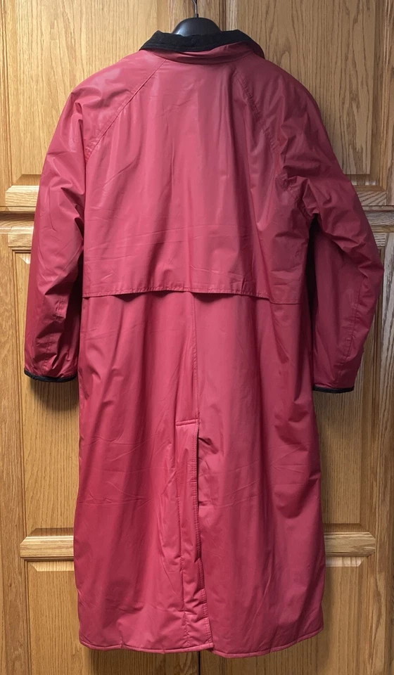 Abrigo de lluvia a cuadros Misty Harbor rojo para cualquier clima talla M (JT-239) de colección Foto 2 de 4