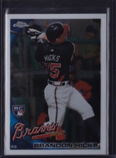 2010 TOPPS CHROME RC BRANDON HICKS #197 BRAVES A'S GIANTS