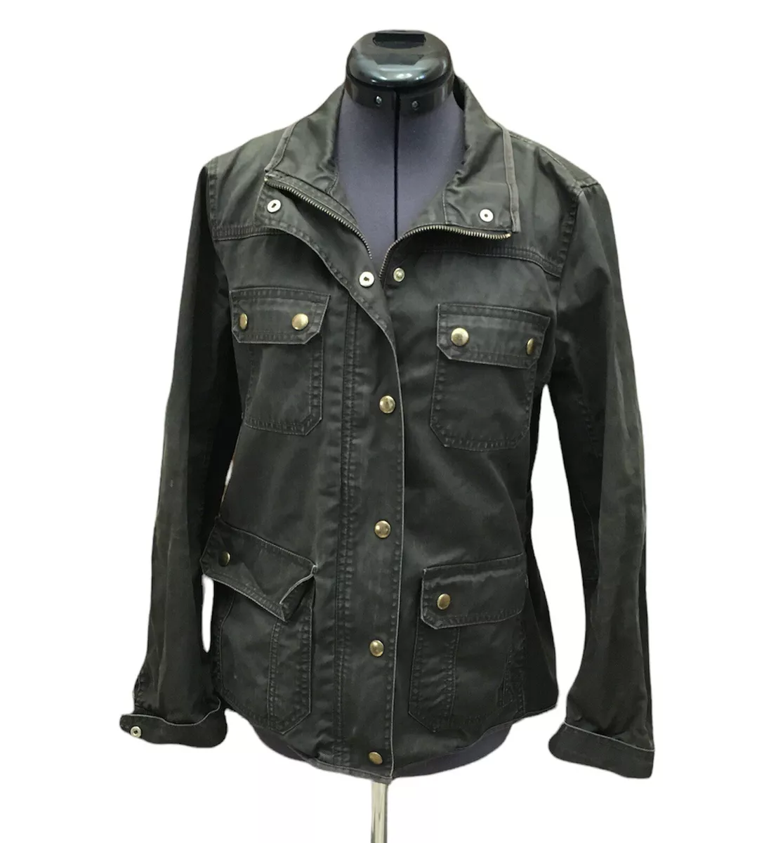Waxed cotton jacket womens cheap