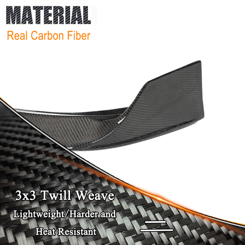 Fit For Benz W213 E63AMG 2021-2024 REAL CARBON Front Bumper Lip Spoiler Splitter - Picture 6 of 9