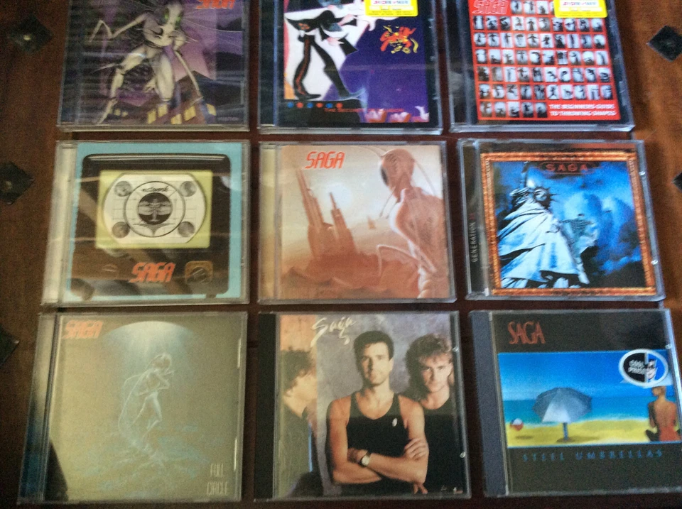 Saga [9 CD Alben] Generation 13 Steel Umbrellas House of Cards Network Marathon 